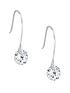  image of simply-silver-sterling-silver-925-with-cubic-zirconia-round-brilliant-drop-earrings