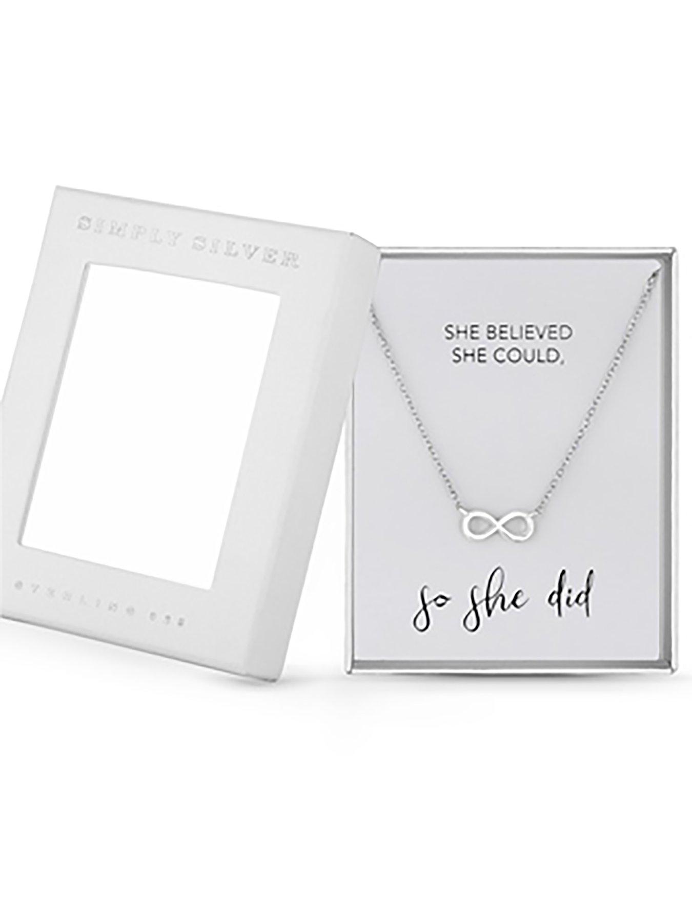 Simply silver clearance necklace