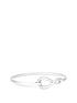  image of simply-silver-silver-infinity-clasp-bangle