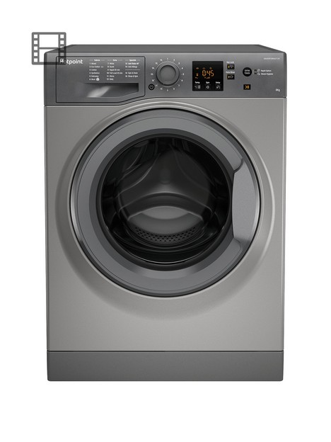 hotpoint-nswm843cggukn-8kg-load-1400-spin-washing-machine-graphite