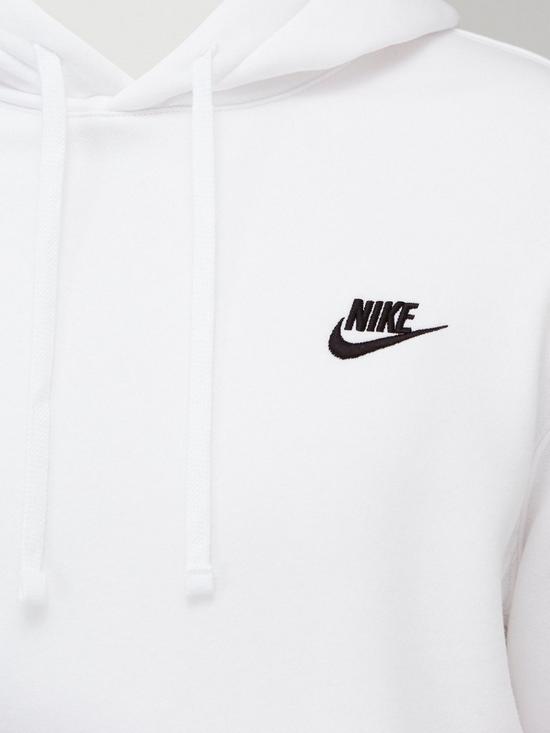 outfit image of nike-sportswear-club-fleece-overhead-hoodie-whiteblack