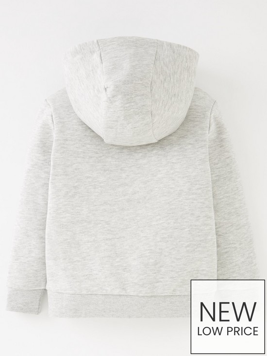 back image of v-by-very-boys-essentials-zip-through-hoodie-grey