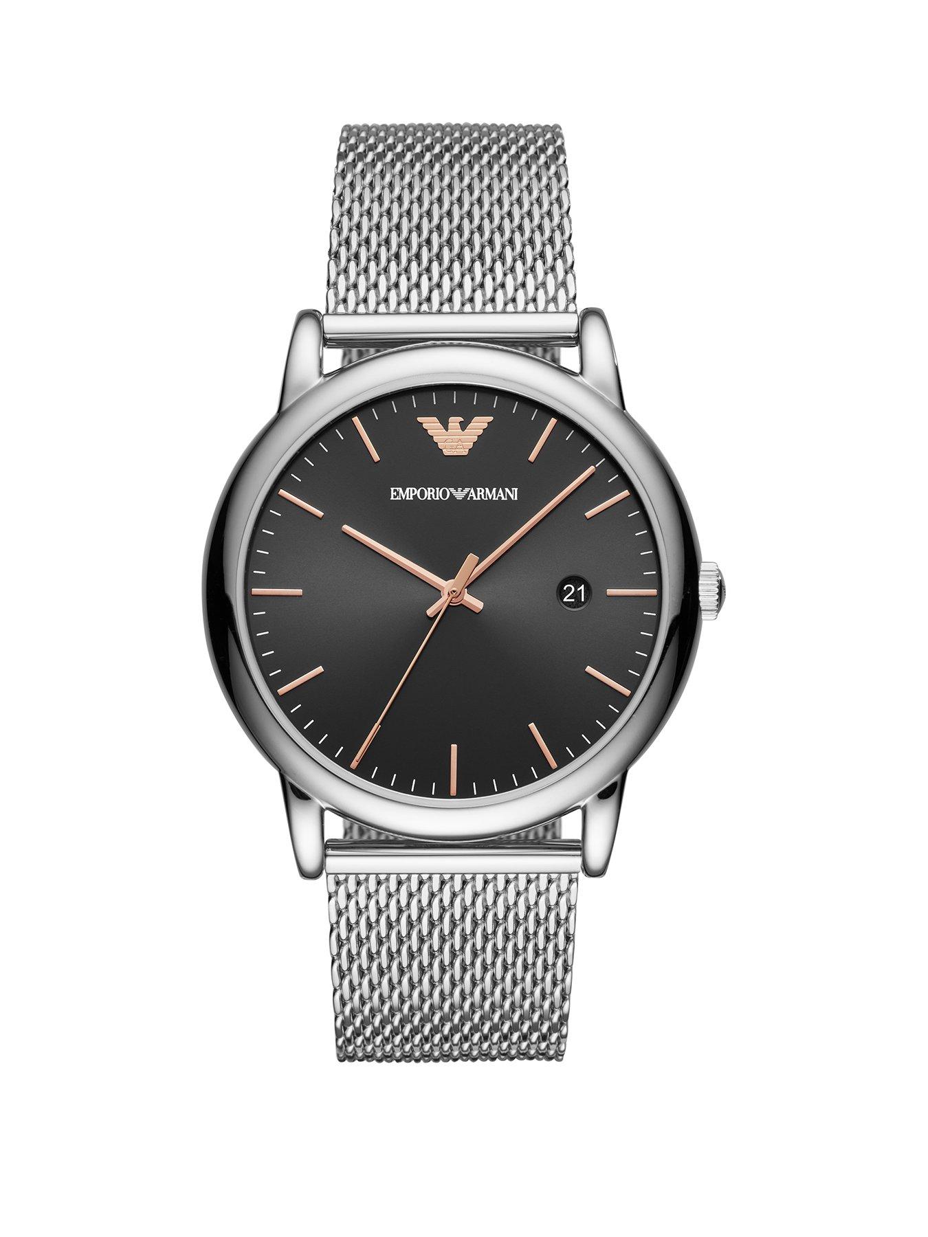 emporio armani watch mesh strap