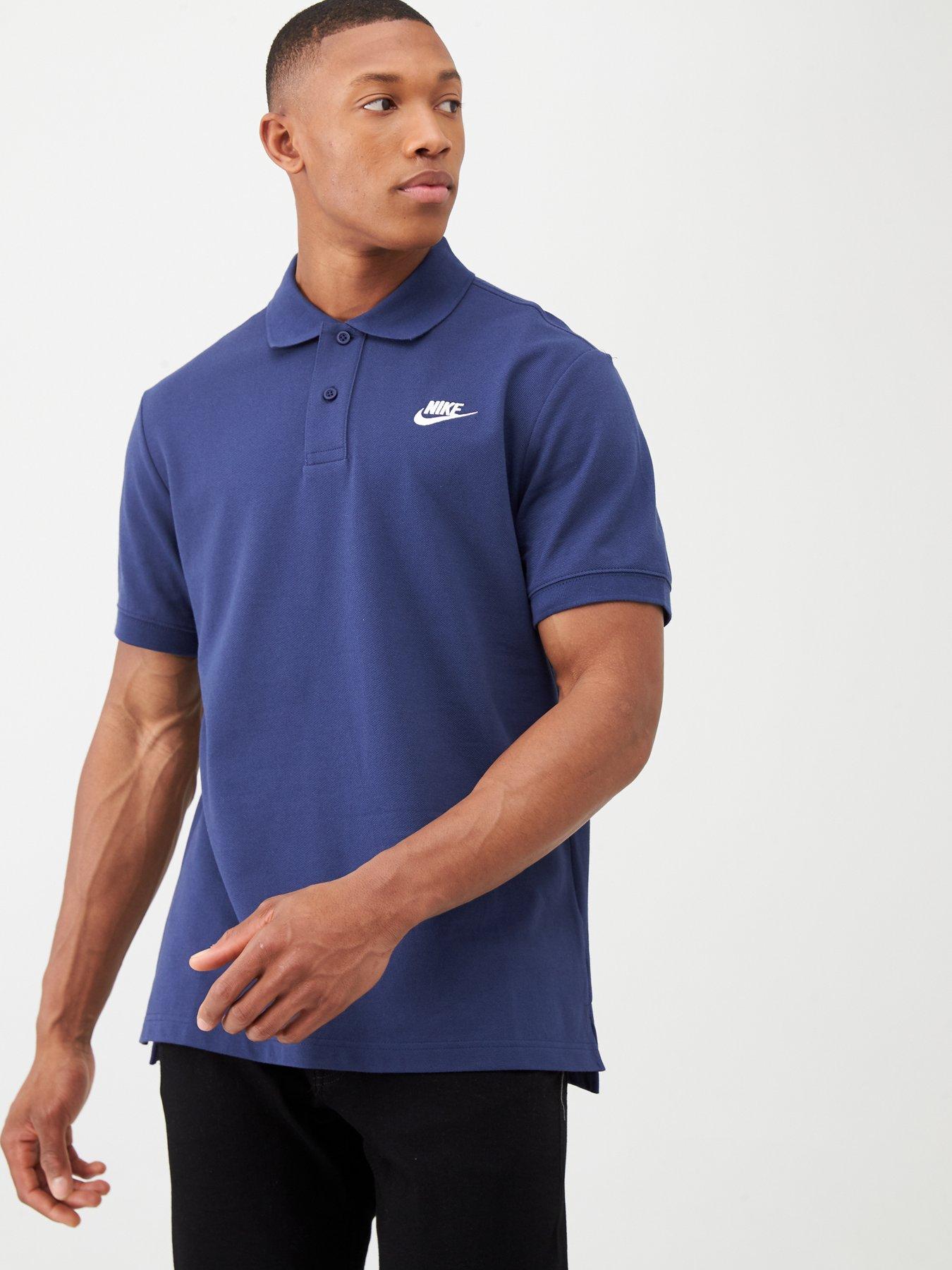 Nike Polo Shirt Navy White littlewoods