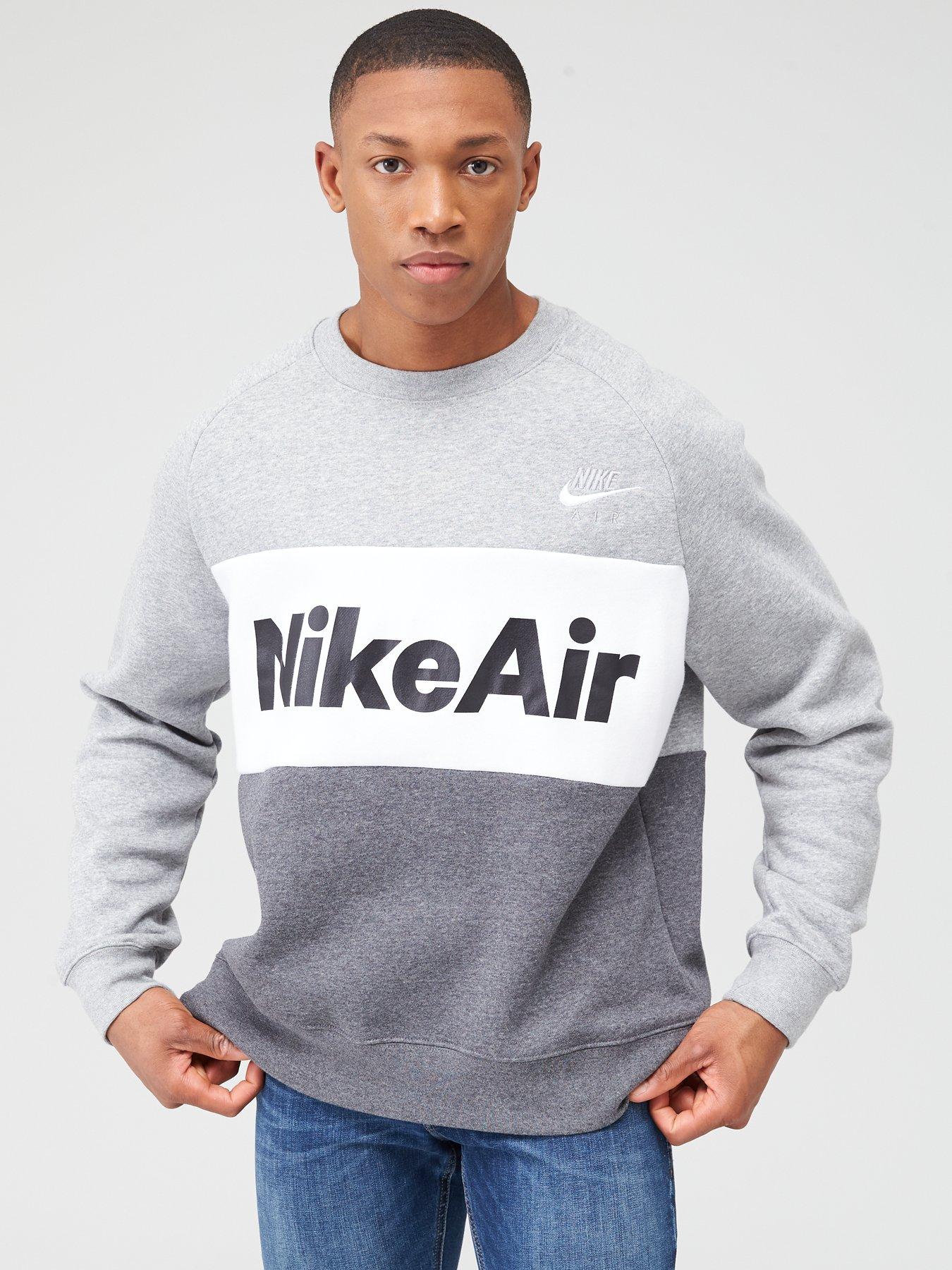 nike air fleece long sleeve crew