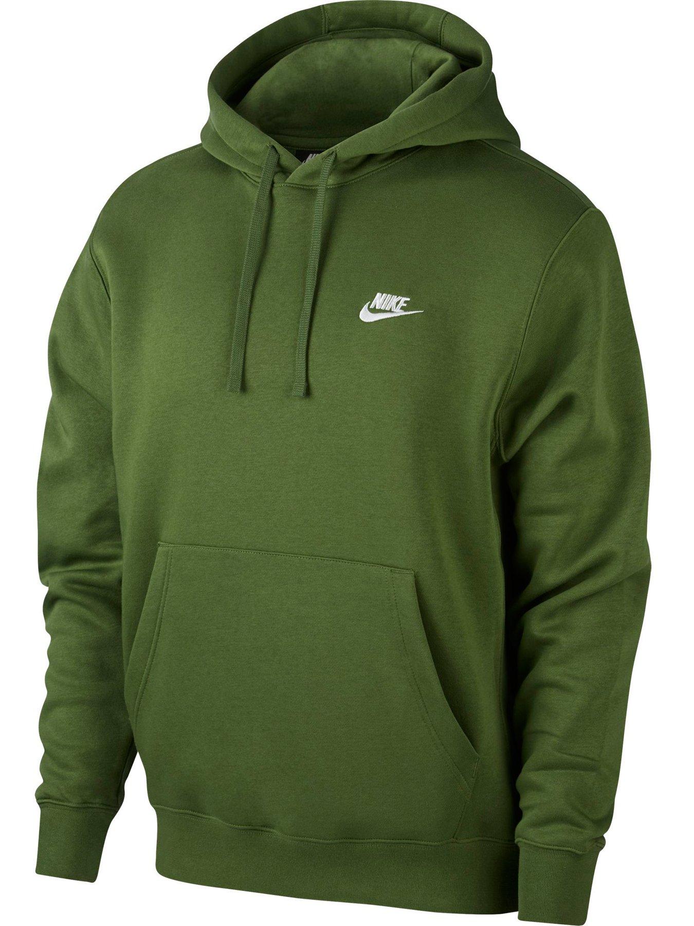 nike pullover hoodie green