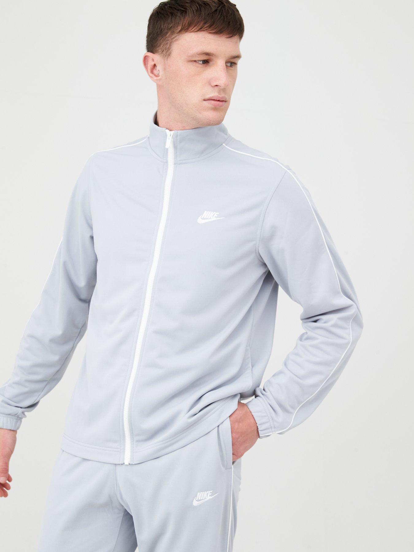 nike grey poly tracksuit