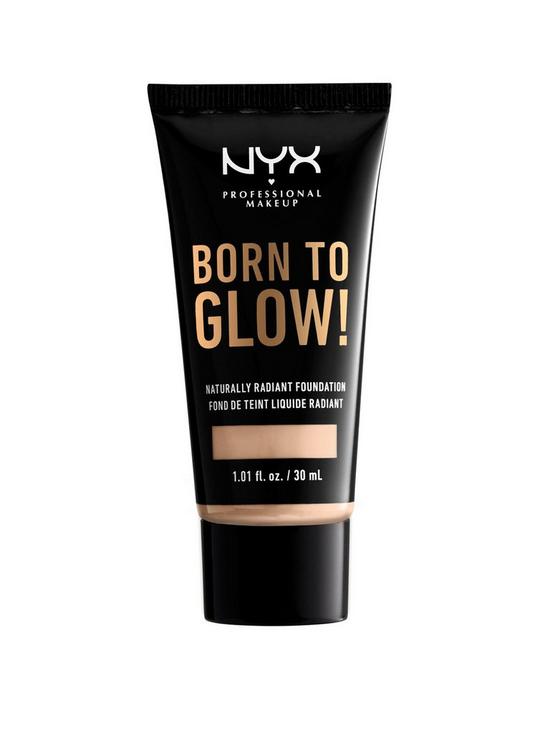 front image of nyx-professional-makeup-born-to-glow-naturally-radiant-foundation