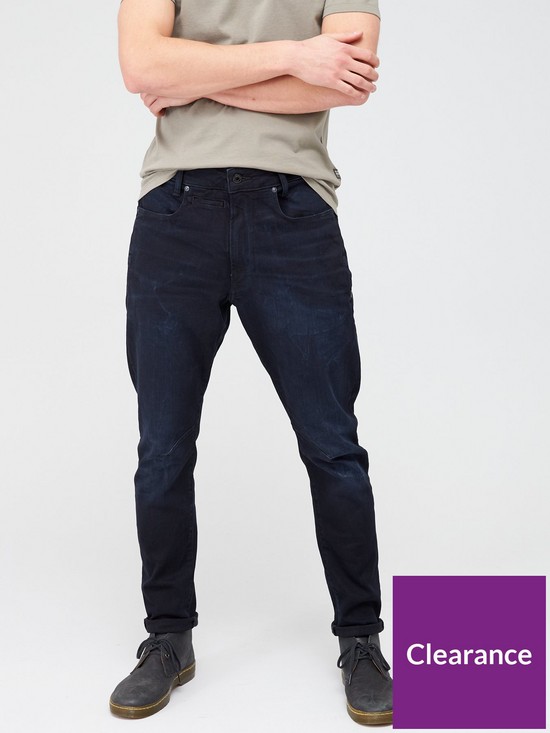 front image of g-star-raw-d-staq-3d-rink-super-stretch-slim-fit-jeans-dark-aged