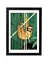  image of east-end-prints-sloth-by-dieter-braun-a3-framed-wall-art