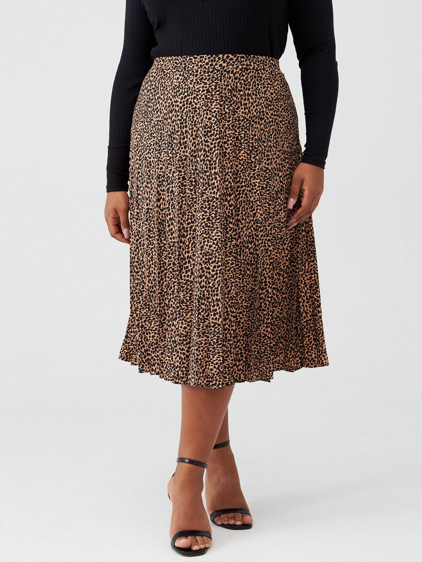 oasis leopard print skirt