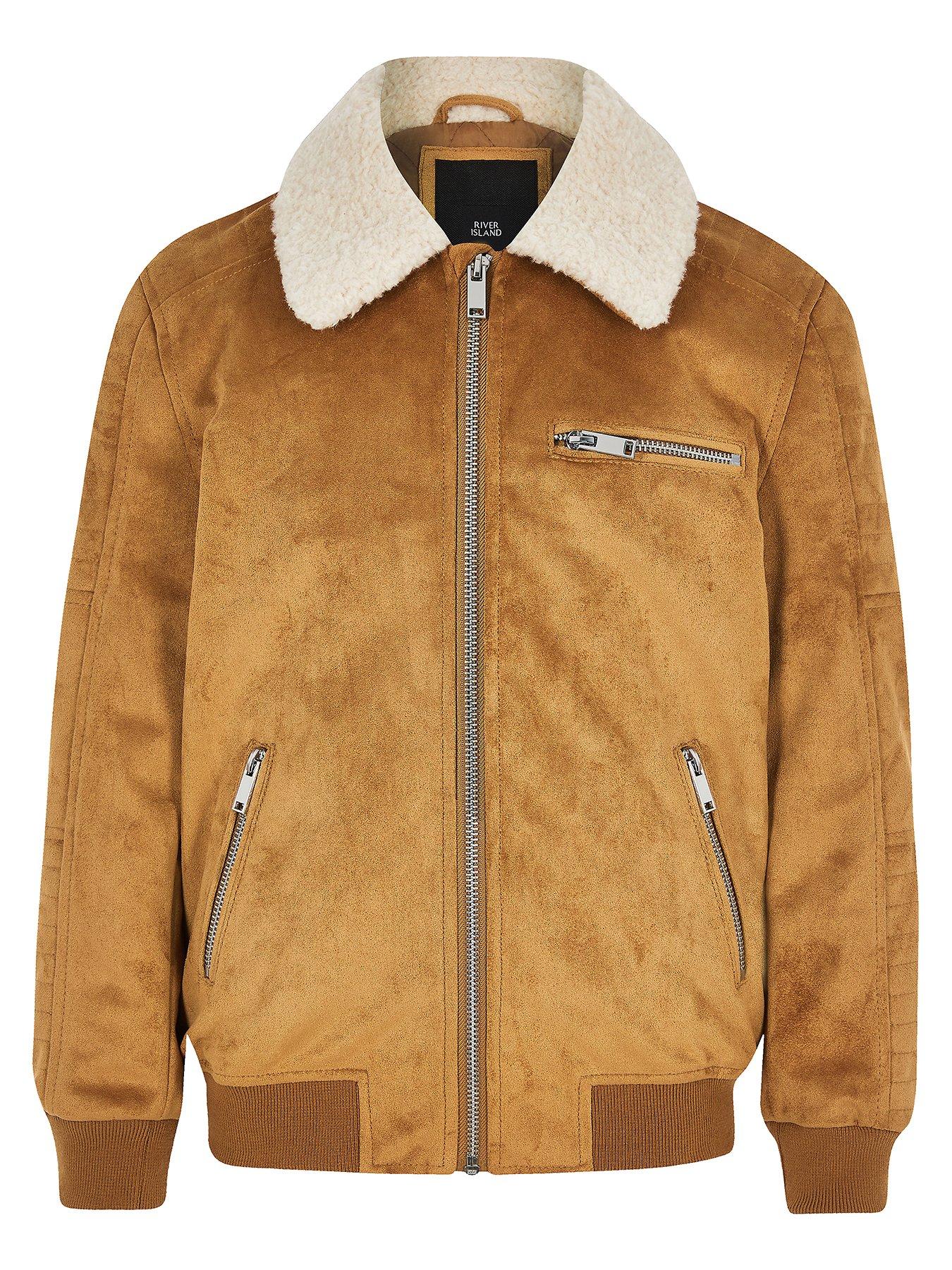 boys borg collar jacket