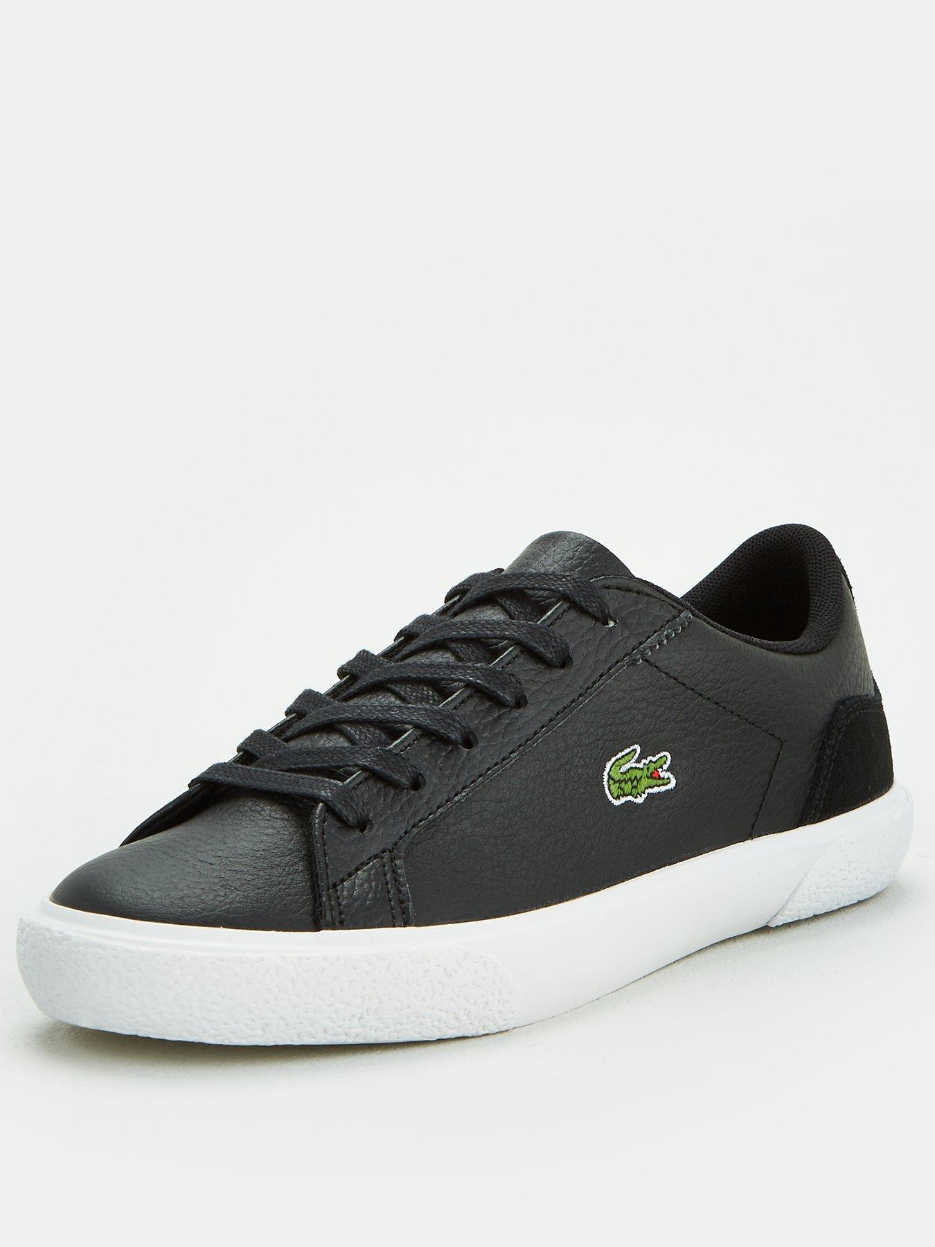 all black lacoste trainers