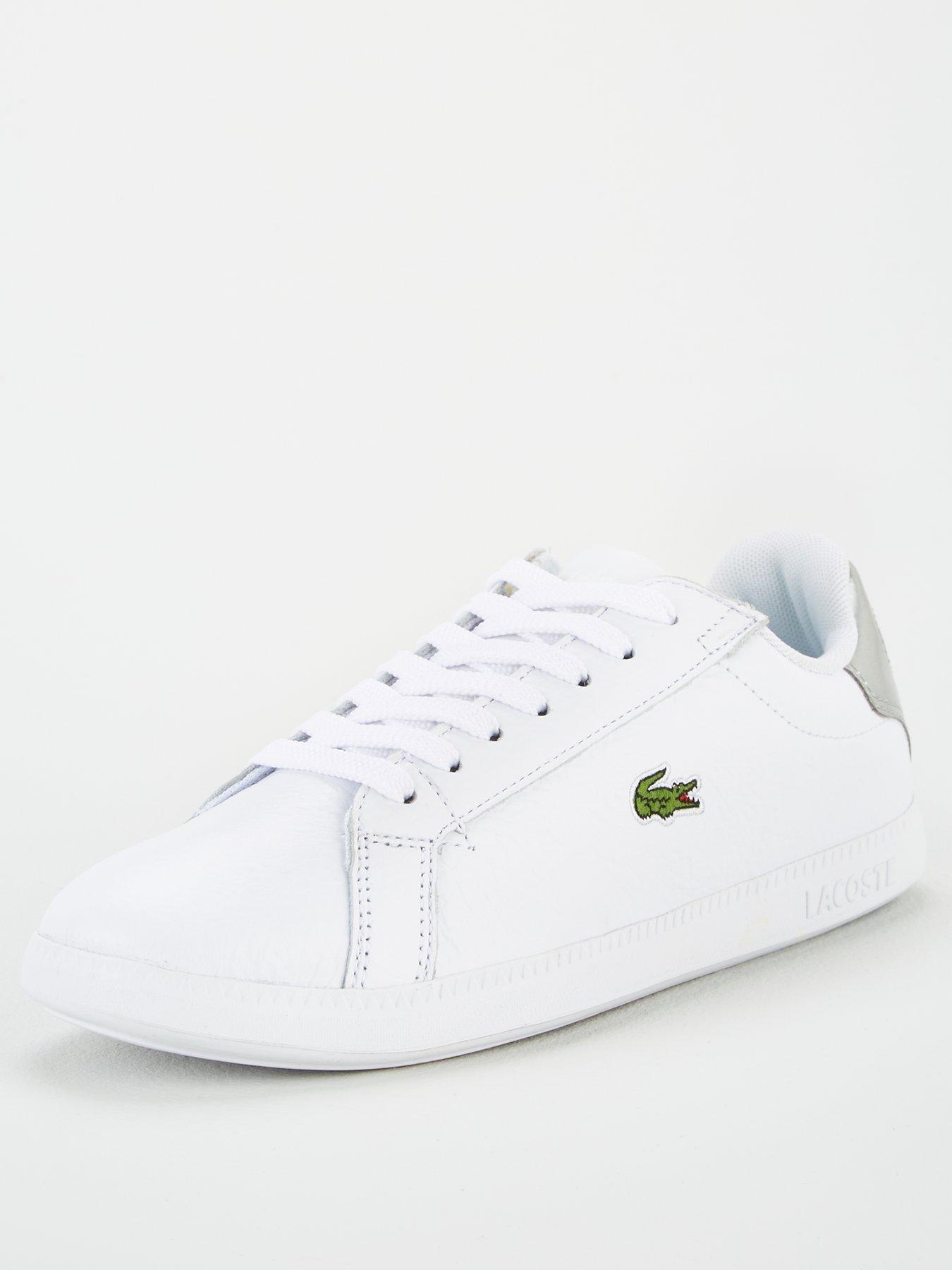 lacoste white and pink trainers