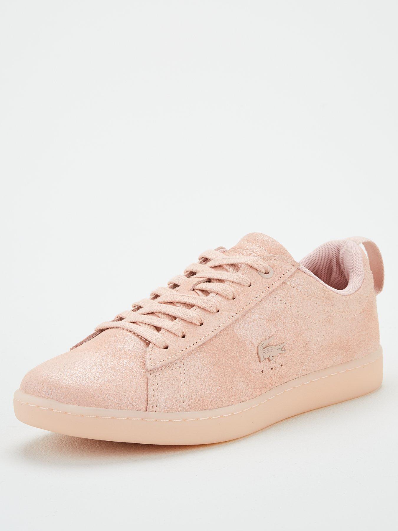 lacoste womens trainers pink