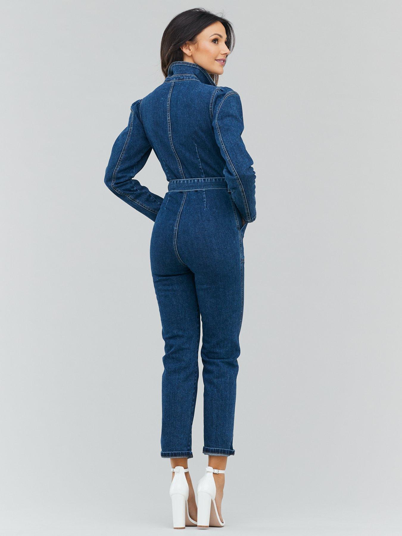 michelle keegan denim jumpsuit
