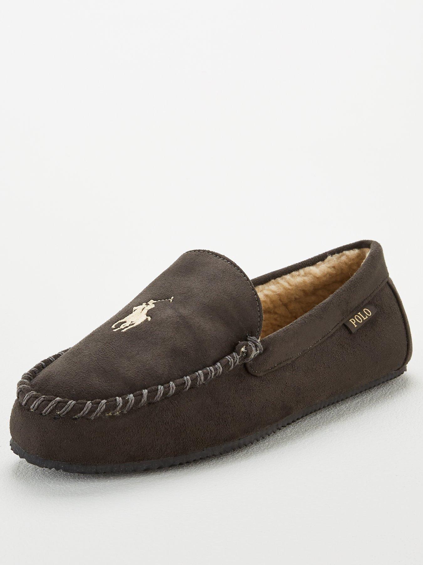 ralph lauren mens moccasin slippers