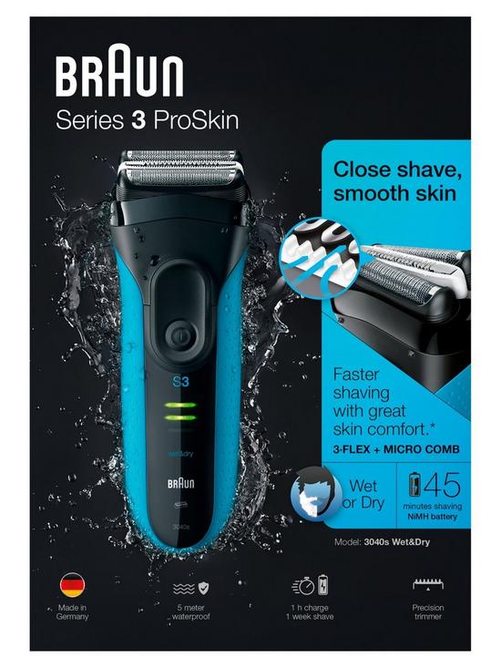 stillFront image of braun-series-3-340s4-foil-wet-and-dry-shaver