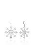  image of disney-frozen-ii-white-gold-plated-statement-snowflake-earrings