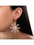  image of disney-frozen-ii-white-gold-plated-statement-snowflake-earrings