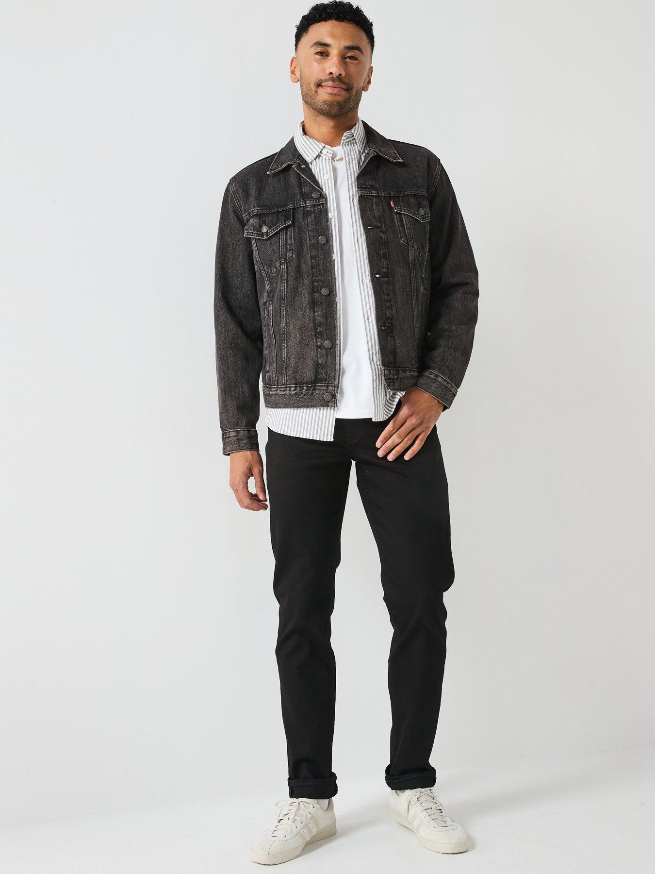 Image 3 of 4 of Levi's Mens 502 Tapered Stretch Jeans - Nightshine Black