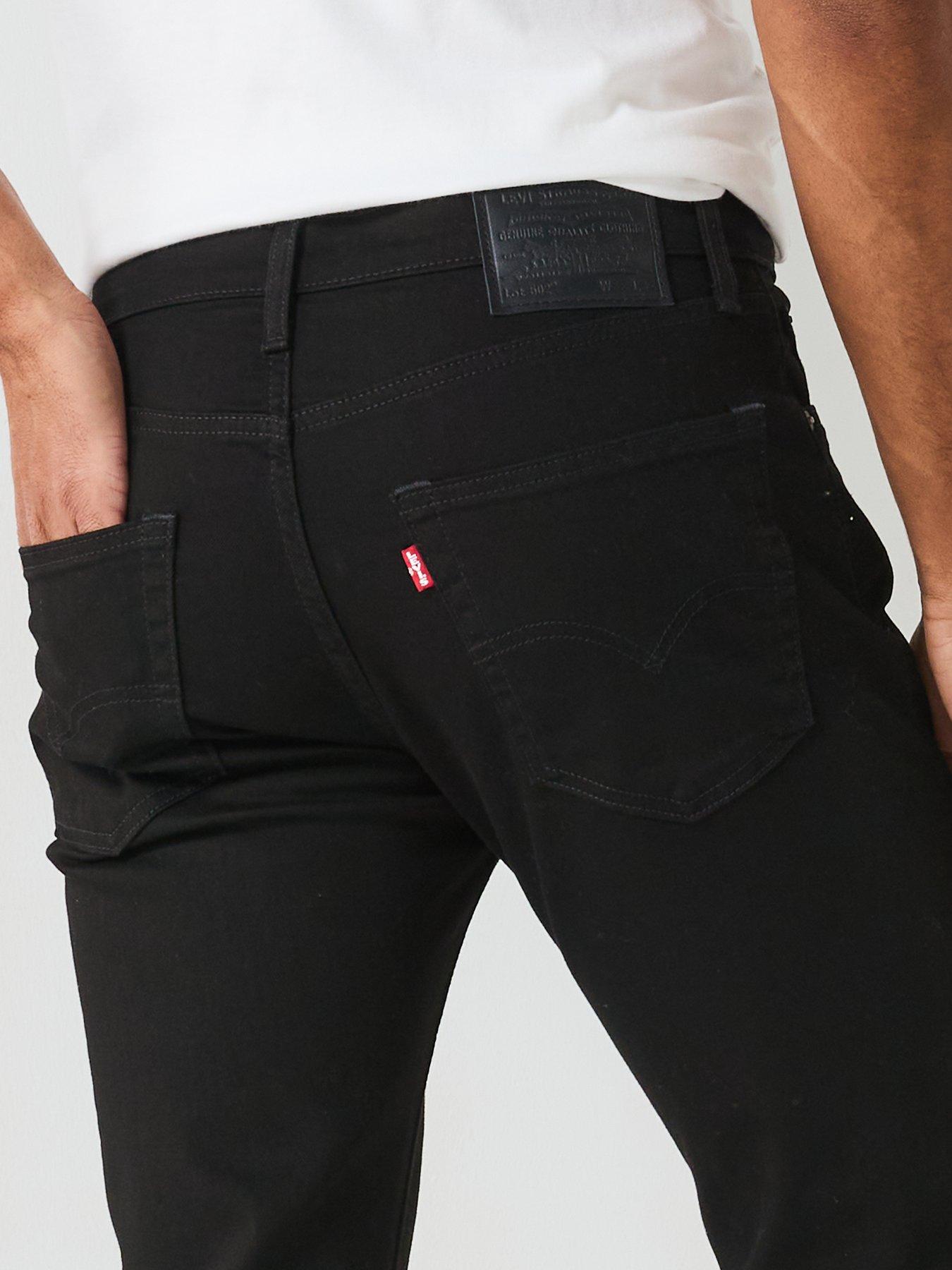 Image 4 of 4 of Levi's Mens 502 Tapered Stretch Jeans - Nightshine Black