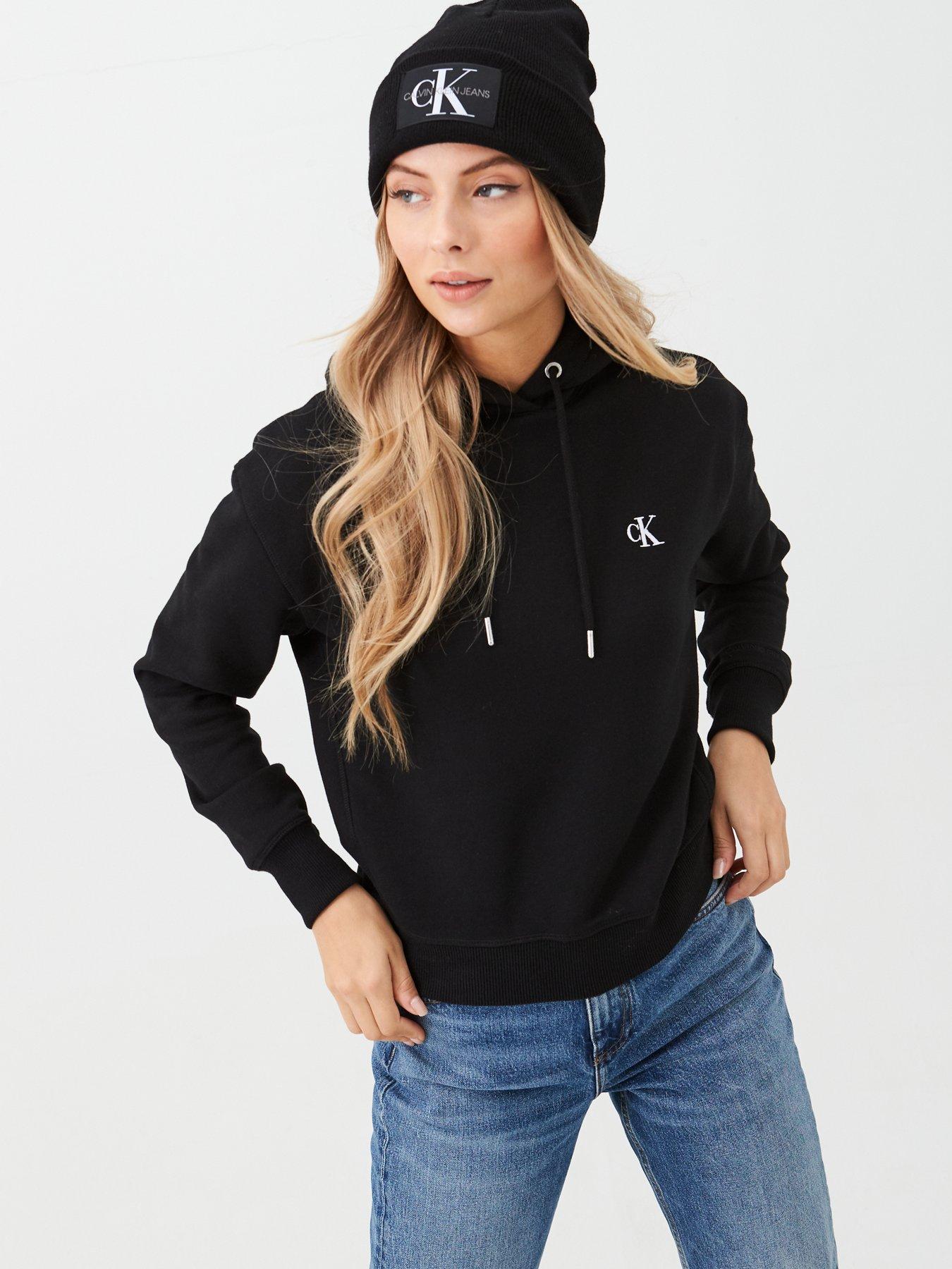 undefined Embroidered Hoodie - Black