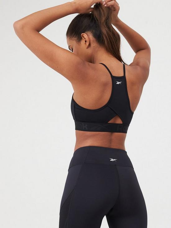 stillFront image of reebok-workout-ready-strappy-back-bra-black
