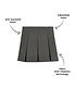  image of v-by-very-girls-2-pack-classic-pleated-school-skirts-plus-sizenbsp--grey