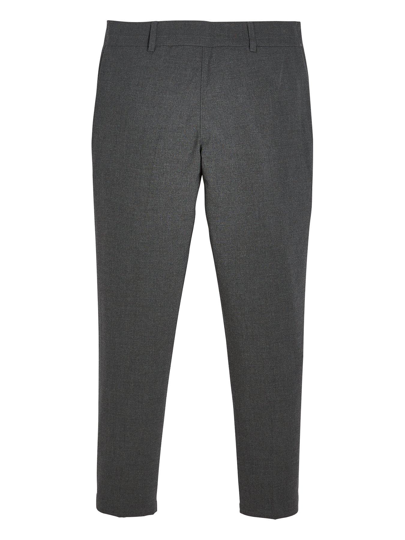 Image 3 of 6 of The Very Collection Girls 2 Pack Skinny Fit&nbsp;School Trousers - Grey