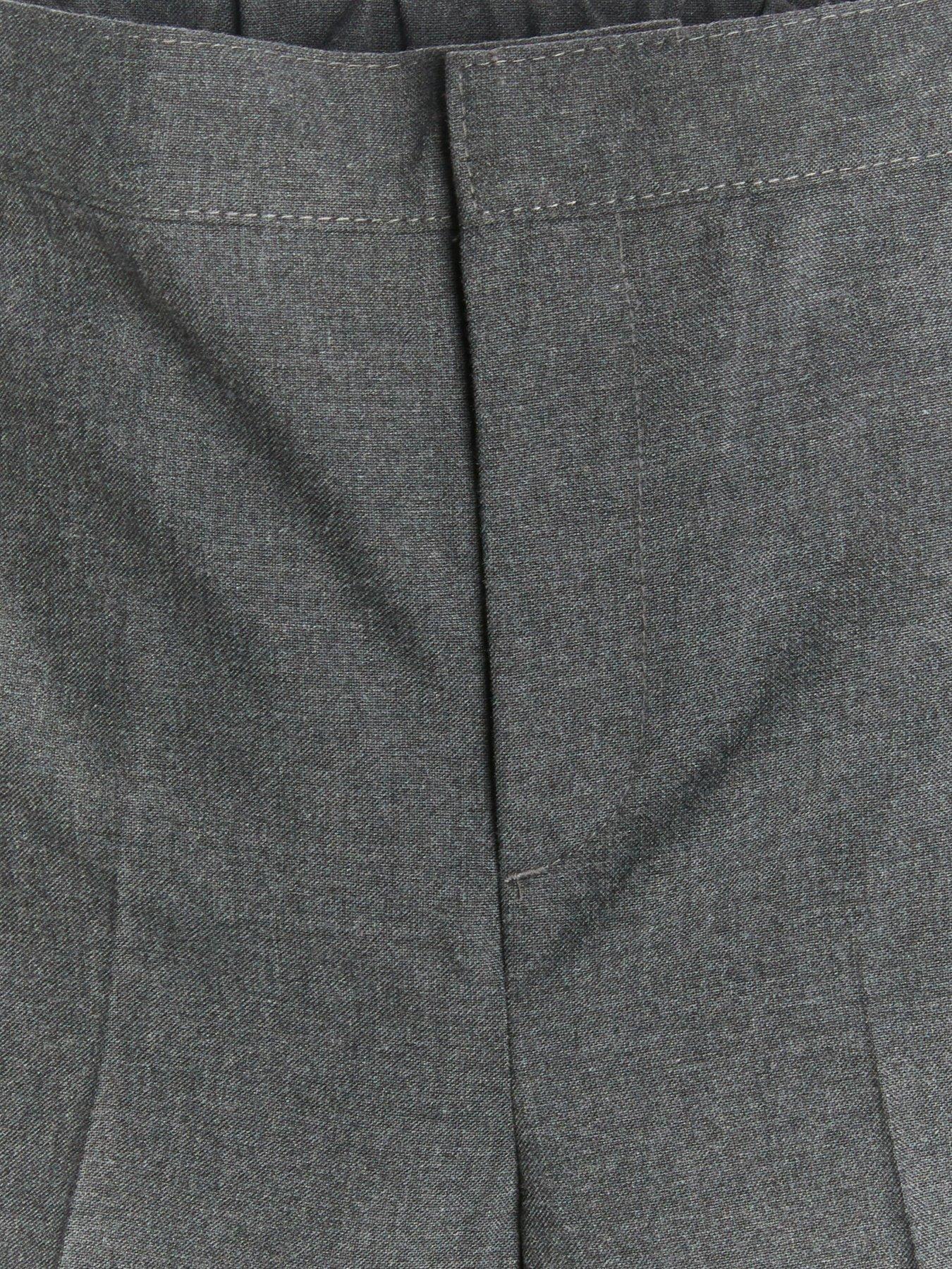 Image 5 of 6 of The Very Collection Boys 2 Pack Easy-Iron Machine Washable School Shorts - Grey