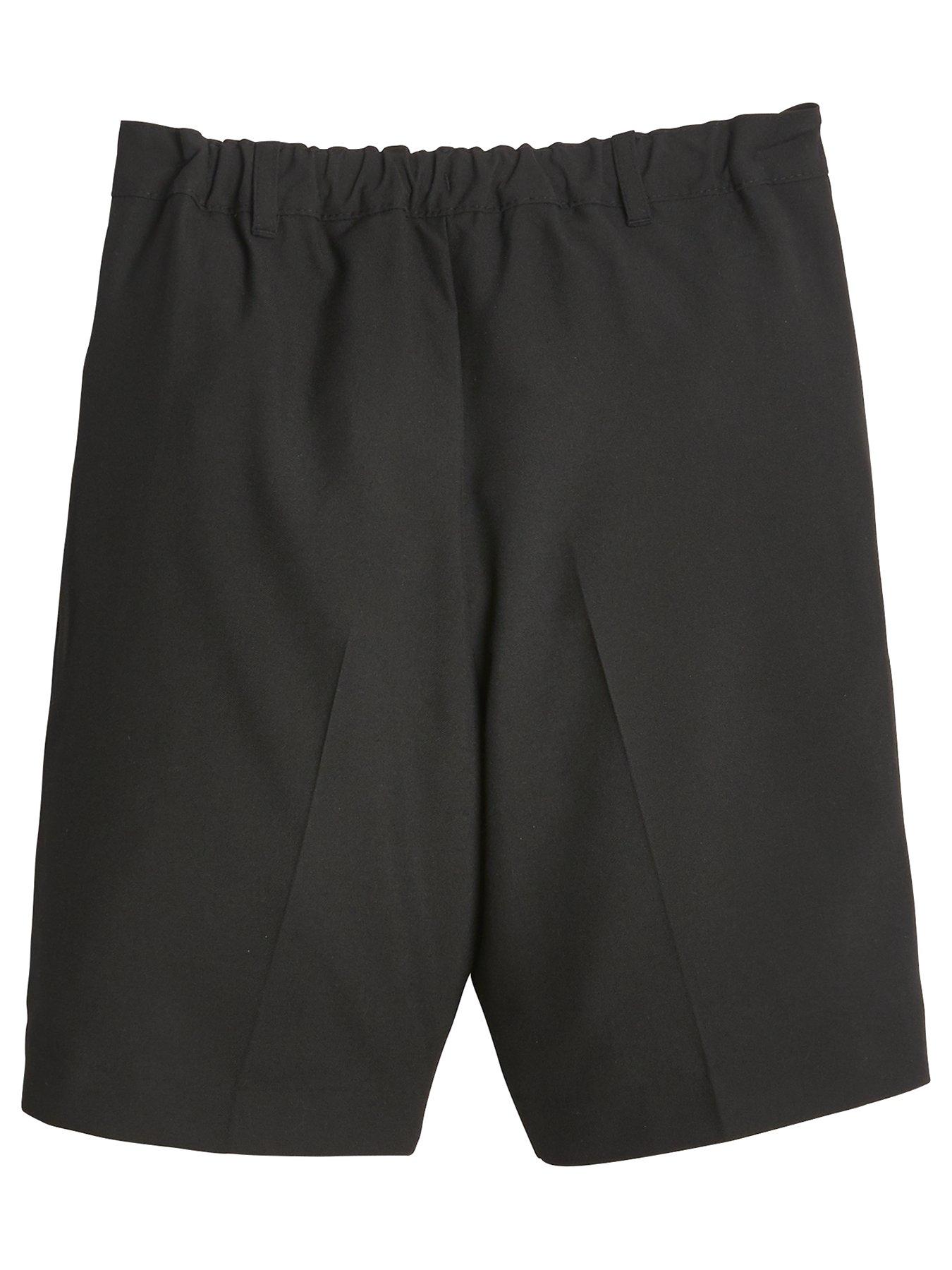 Image 3 of 6 of The Very Collection Boys 2 Pack Elasticated Waist School Shorts - Black