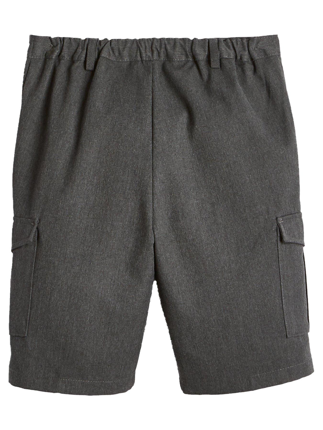 Image 3 of 6 of The Very Collection Boys 2 Pack Combat School Shorts - Grey