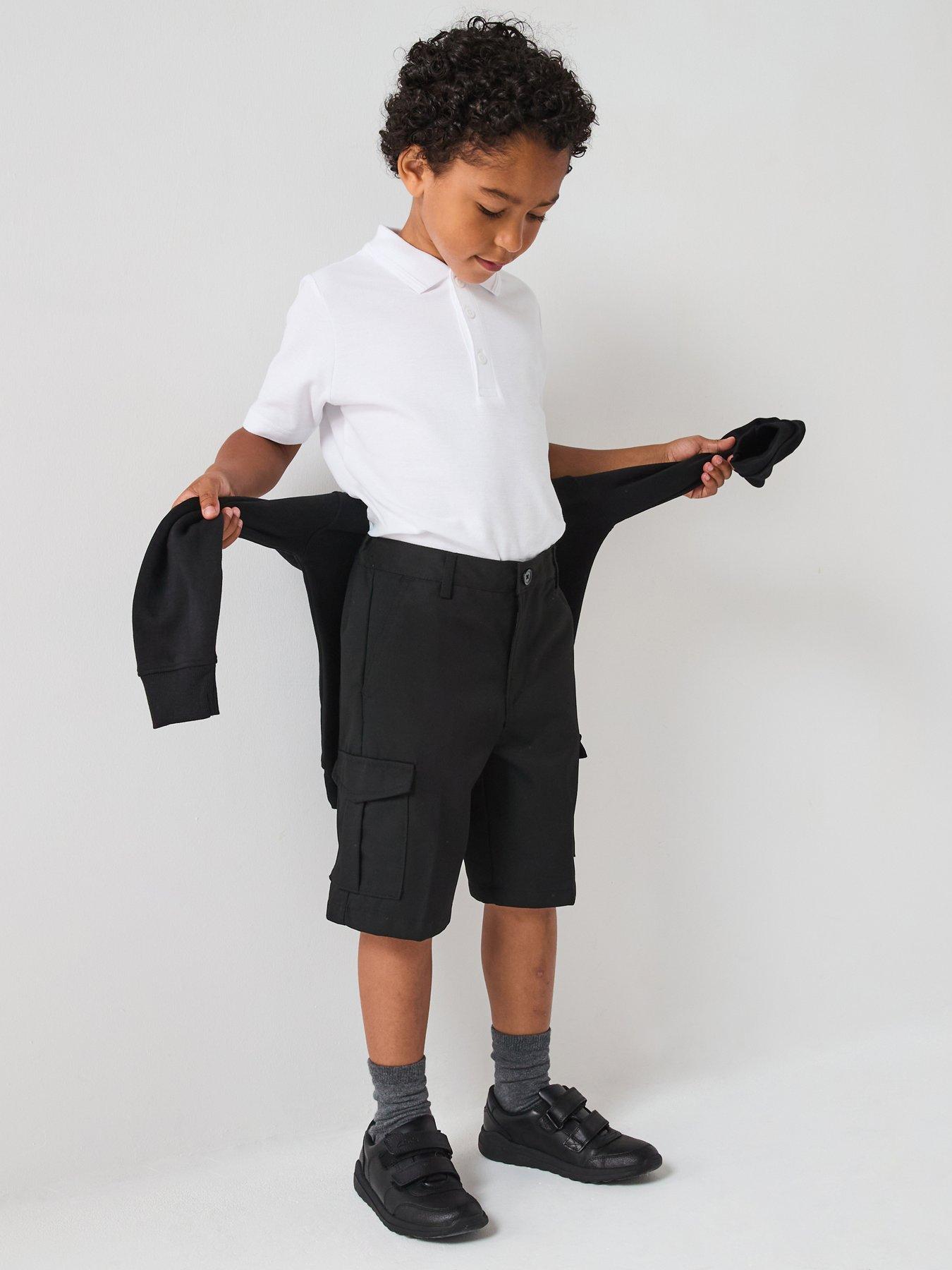 undefined Boys 2 Pack Combat School Shorts - Black