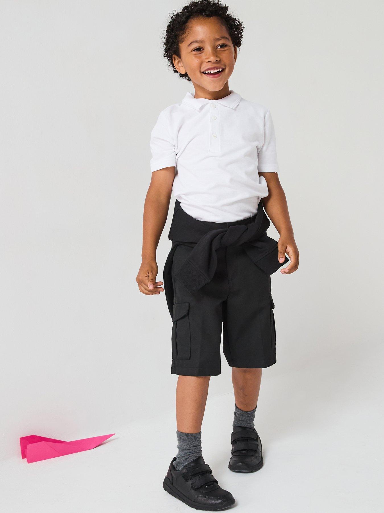 Image 6 of 6 of The Very Collection Boys 2 Pack Combat School Shorts - Black