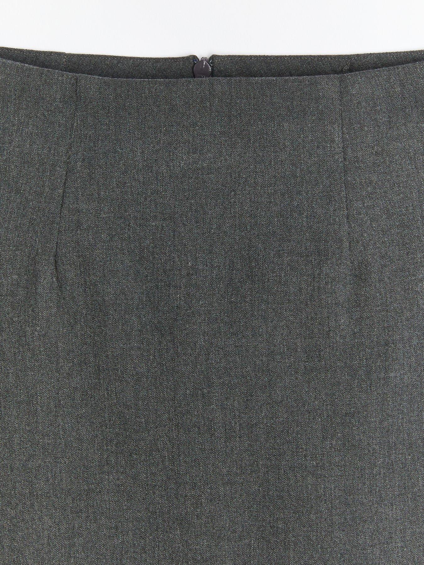  image of the-very-collection-girls-2-packnbspwoven-school-pencil-skirt-grey