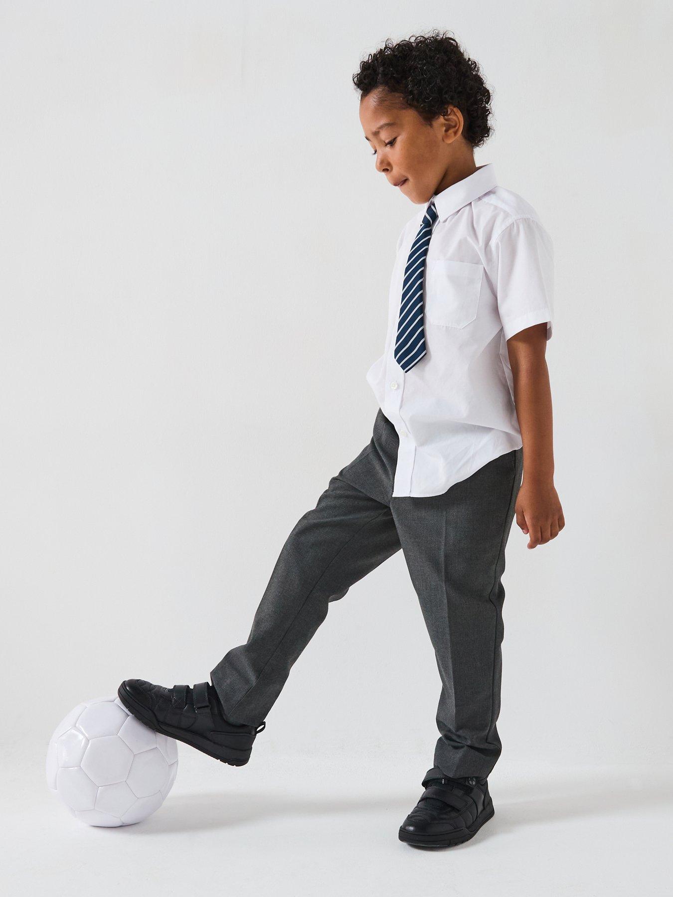 Image 6 of 6 of The Very Collection Boys 2 Pack Regular Leg School Trousers - Grey