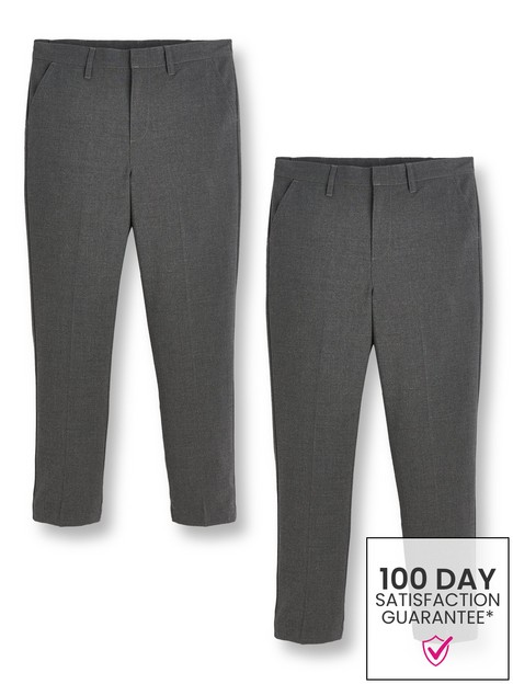 everyday-boys-2-packnbspskinny-fit-school-trousers-grey