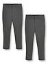  image of everyday-boys-2-packnbspskinny-fit-school-trousers-grey