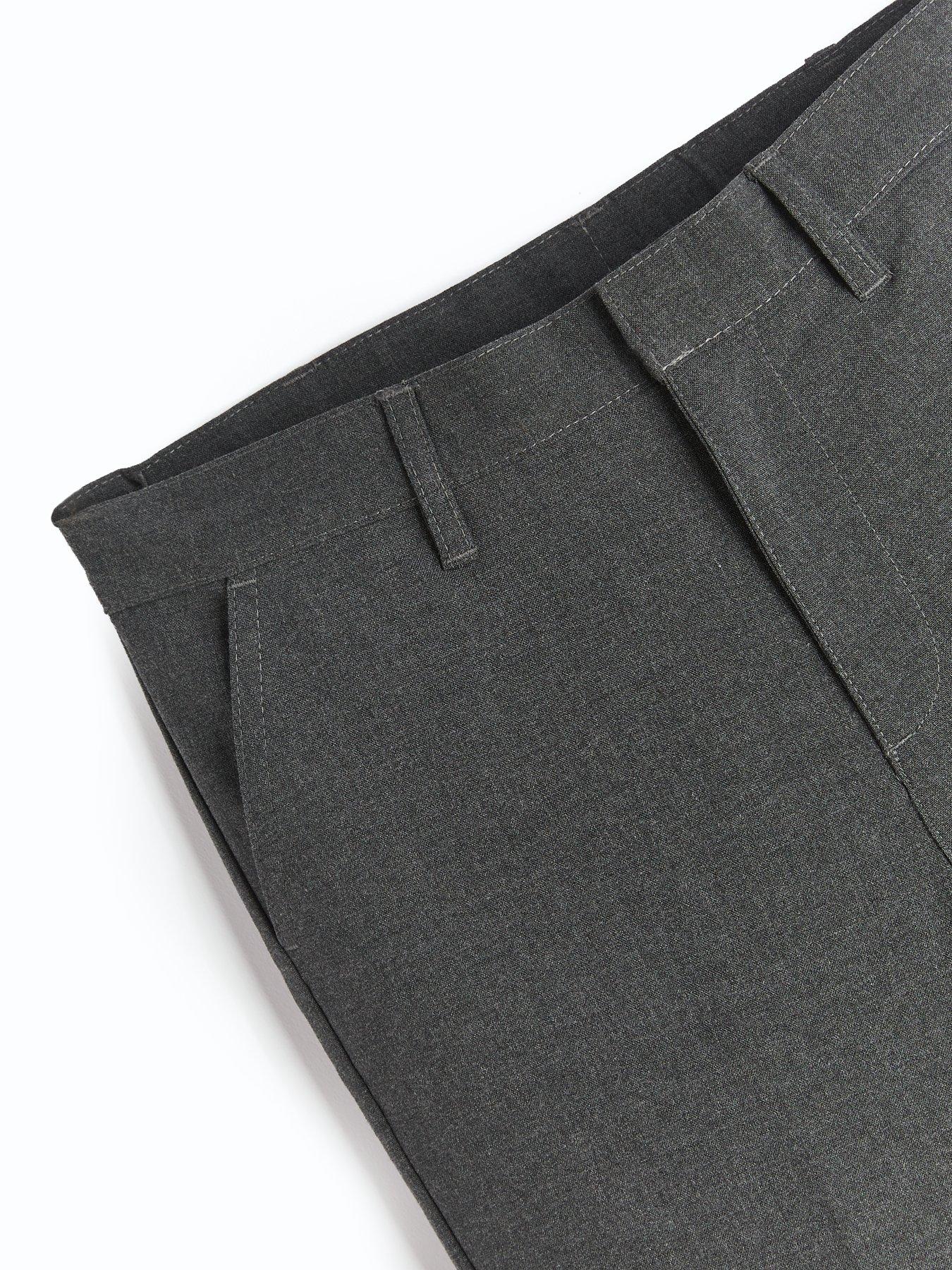  image of everyday-boys-2-packnbspskinny-fit-school-trousers-grey
