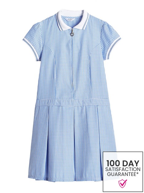 v-by-very-girlsnbsprib-collar-gingham-school-summernbspdress-blue