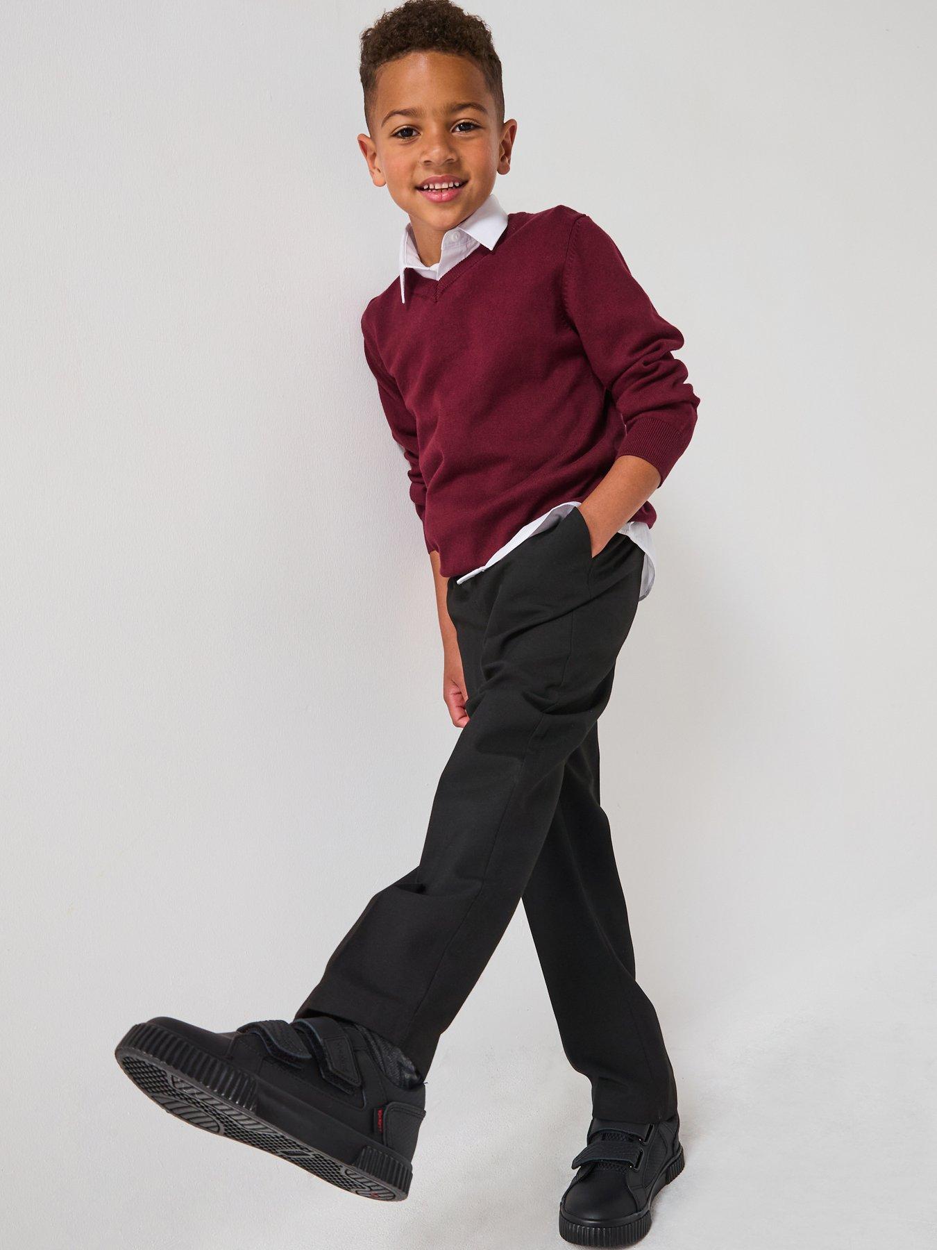 everyday-boys-2-packnbsppull-on-school-trousers-black