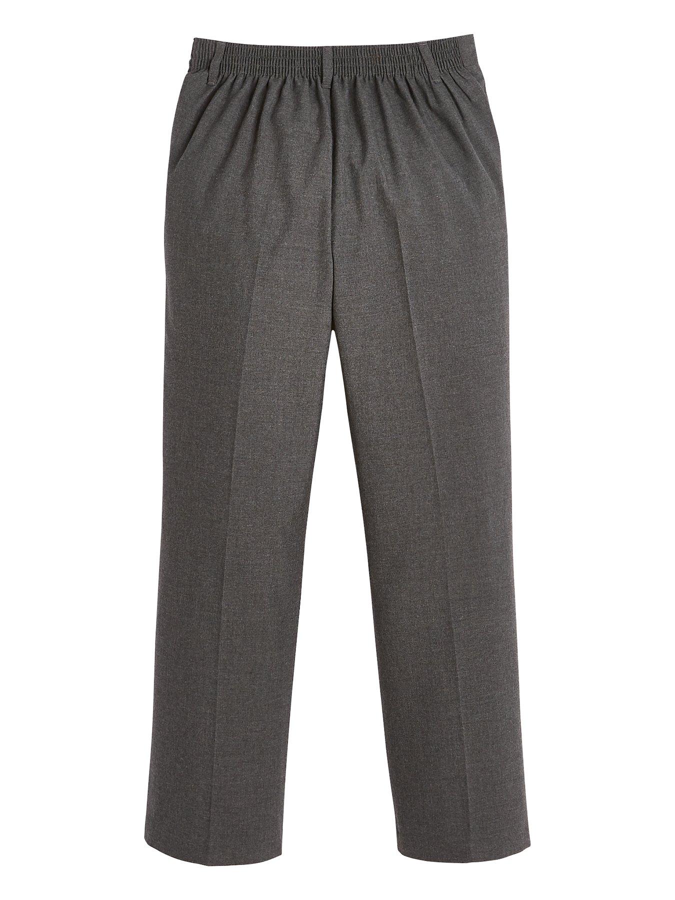 Image 3 of 6 of Everyday Boys 2 Pack&nbsp;Pull On School Trousers - Grey
