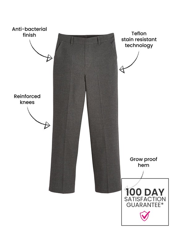 back image of everyday-boys-2-packnbsppull-on-school-trousers-grey