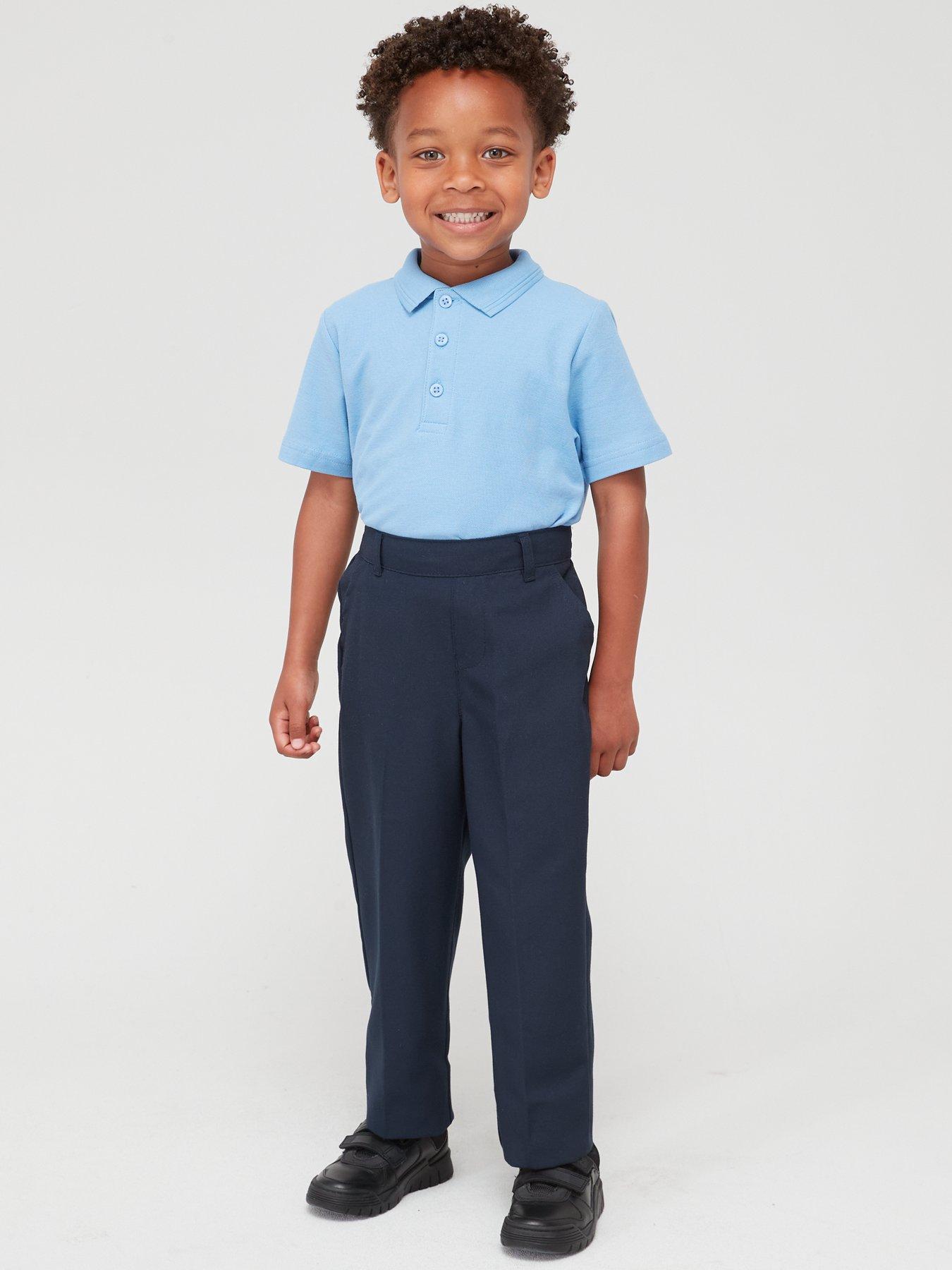  image of everyday-boys-2-packnbsppull-on-school-trousers-navy