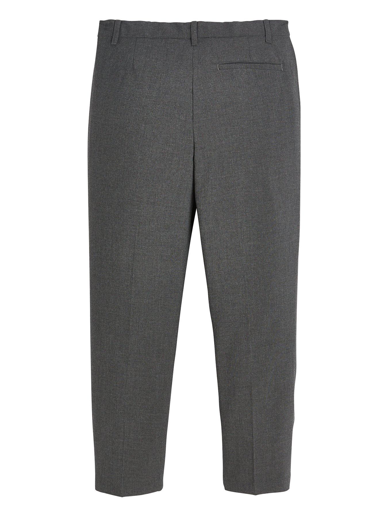  image of v-by-very-boys-2-pack-plus-size-regular-leg-school-trousers-grey