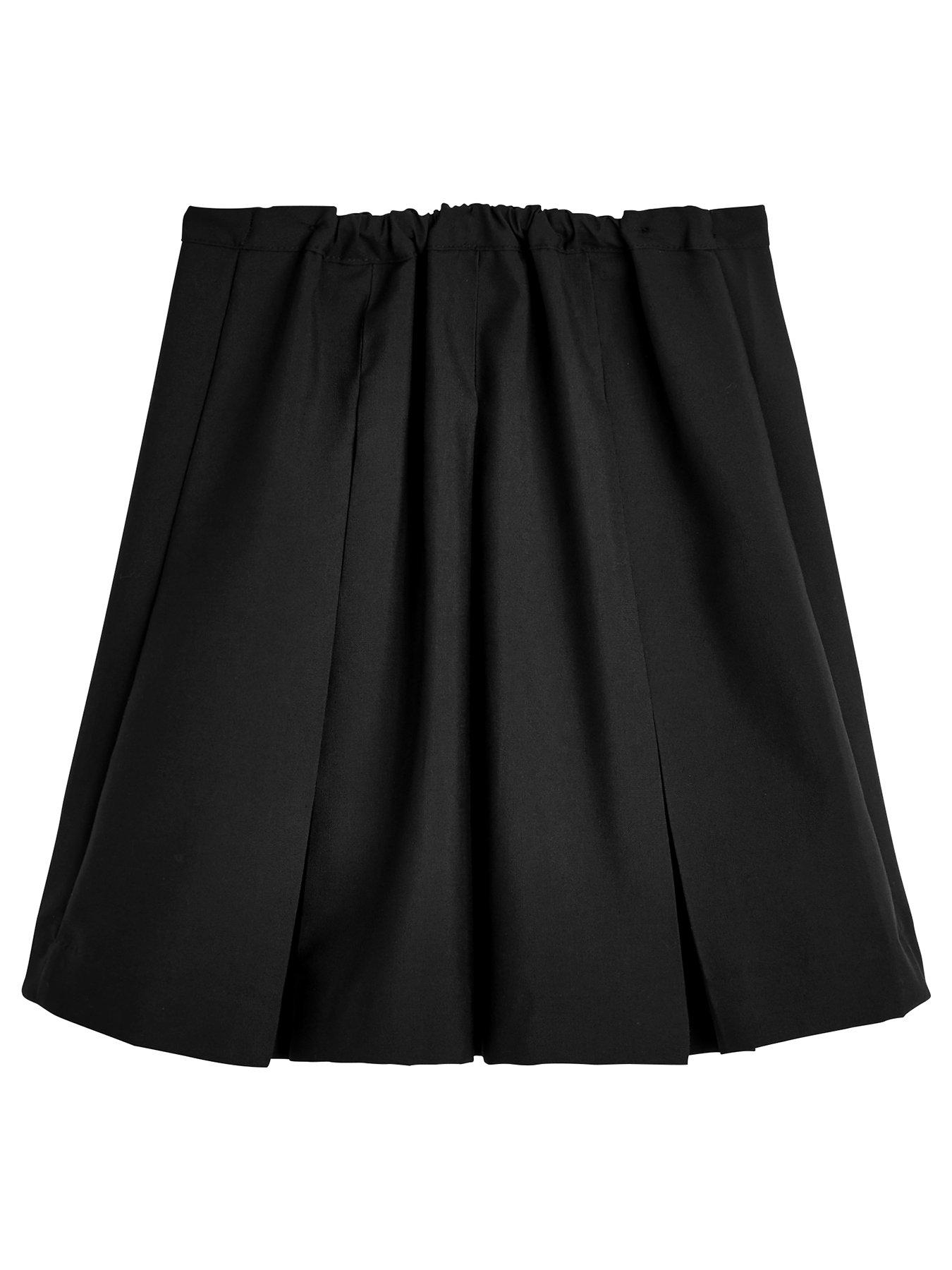 Image 3 of 6 of The Very Collection Girls 2 Pack Classic Pleated Water-Repellent&nbsp;School Skirts - Black