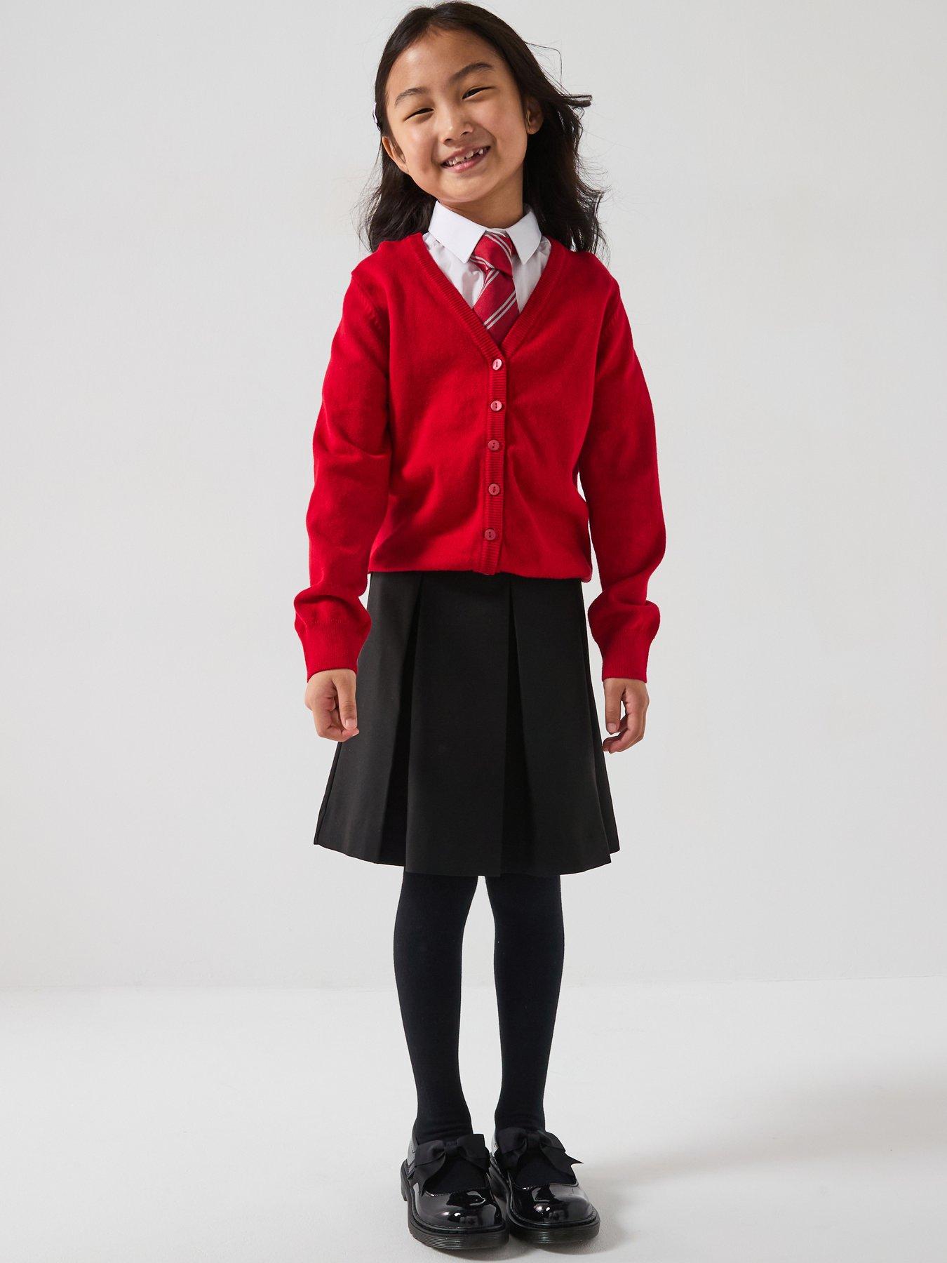 Image 6 of 6 of The Very Collection Girls 2 Pack Classic Pleated Water-Repellent&nbsp;School Skirts - Black
