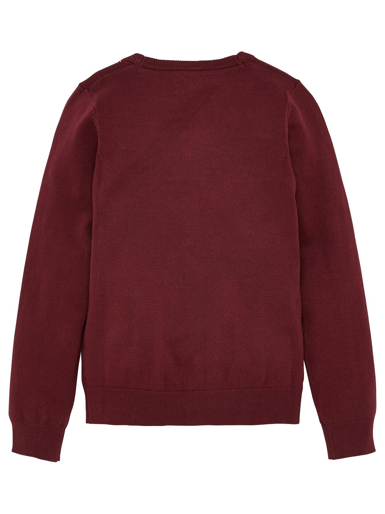 Image 3 of 6 of Everyday Girls 2 Pack School Cardigans - Burgundy
