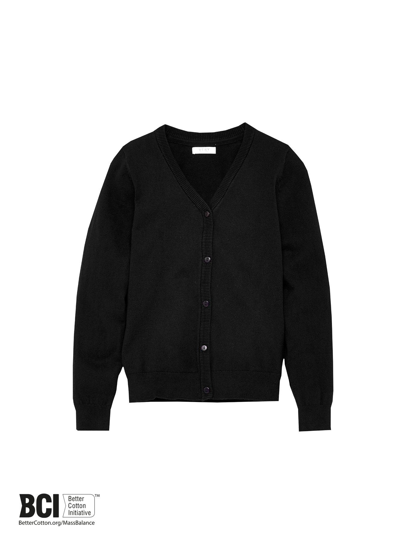 Image 4 of 6 of Everyday Girls 2 Pack School Cardigans - Black